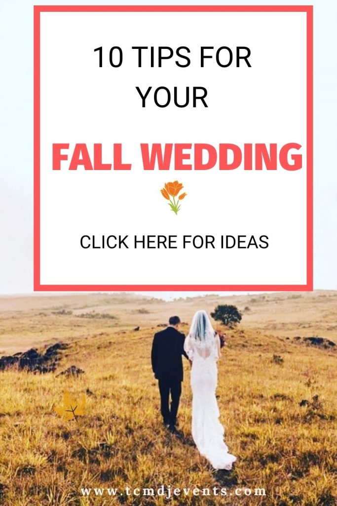 10 tips for your fall wedding