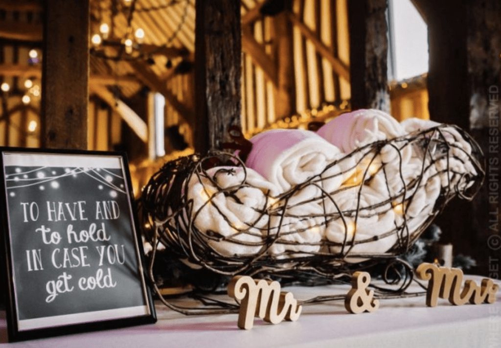 Blanket wedding favors