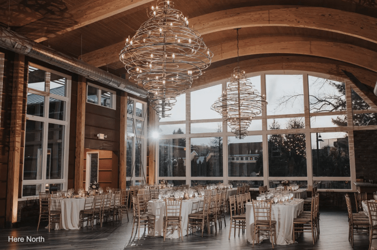 wedding reception room at stonehouse at the stirling