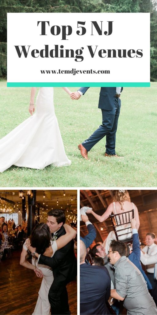 pinterest pin for top 5 nj wedding venues