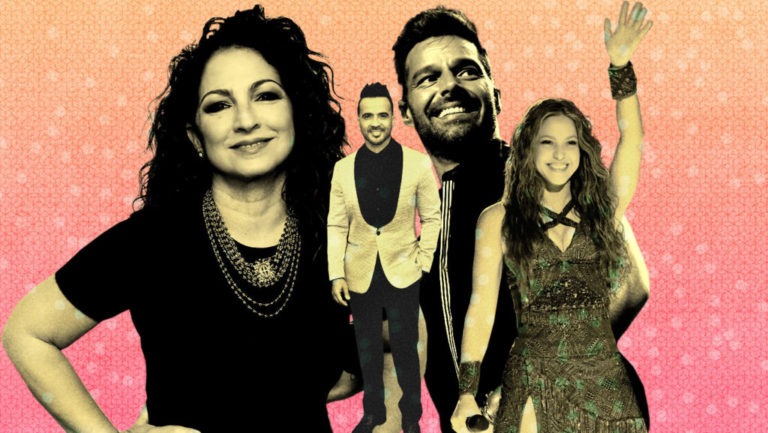 pictures of gloria estefan, luis fonsi, ricky martin and shakira