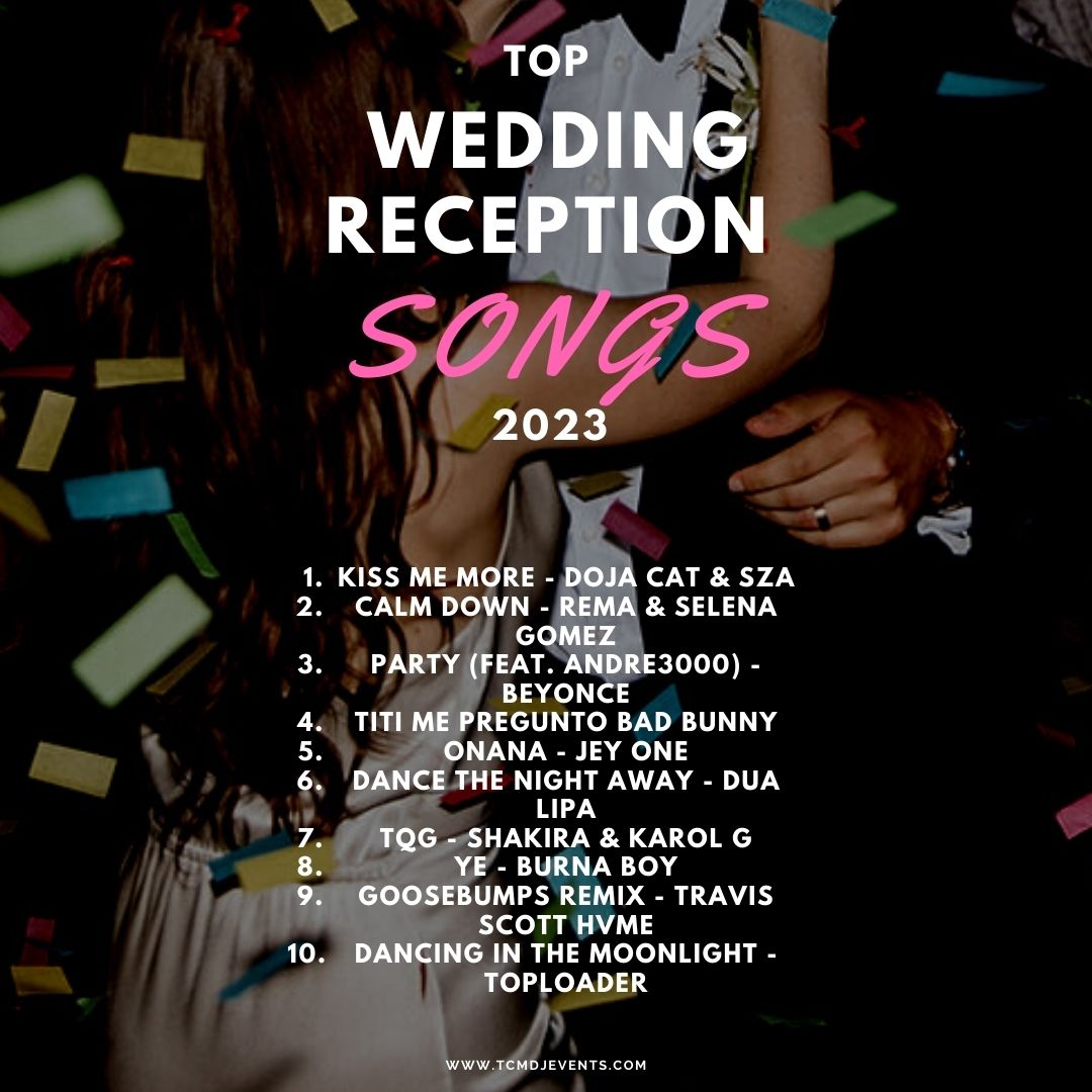 You are currently viewing Top Wedding Reception Songs 2023 | Brooklyn Wedding DJ